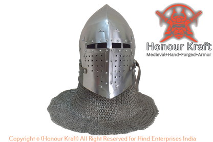 Helmet armor buhurt Romance of Alexander type 2