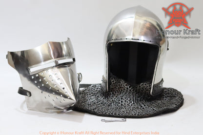 Hemet Armor for buhurt Visor Houndskull