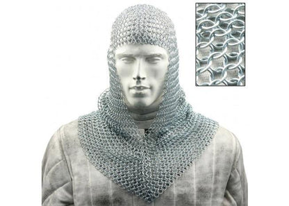 Battle Ready Chain Mail Coif Armor - collectiblegiftitems