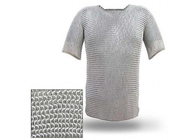 Haubergeon Replica Chain Mail Armor Long Shirt - collectiblegiftitems