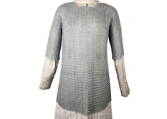 Haubergeon Replica Chain Mail Armor Long Shirt - collectiblegiftitems