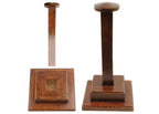Square Base Wooden Helmet Stand - collectiblegiftitems