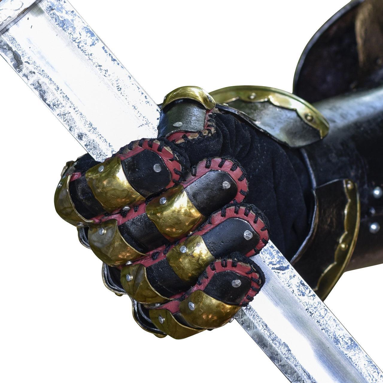 The Cursed Black Knight Functional Medieval Armor Gauntlets - collectiblegiftitems