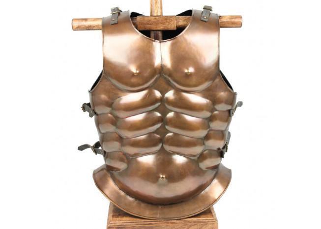 Medieval Roman Greek Muscle Body Armor Cuirass Brass Finish - collectiblegiftitems