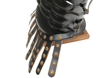 Muscular Blackened Greek Heroic Steel Cuirass - collectiblegiftitems