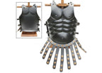Muscular Blackened Greek Heroic Steel Cuirass - collectiblegiftitems
