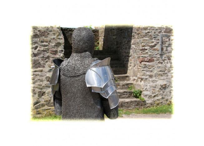 Steel Warrior Pauldron Medieval Shoulder Armor Set - collectiblegiftitems