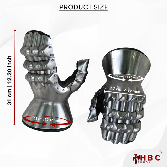 HBC Armor™ Gauntlet KETPIL Medieval combat hand Armour| Sca mitten gauntlet | Buhurt gauntlet | Buhurt mitten | Medieval gauntlet armour