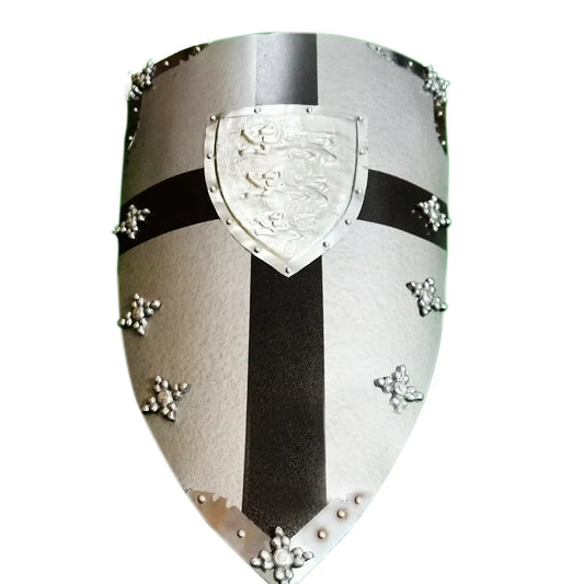 Escudo de armadura del corazón del rey medieval Ricardo El León 