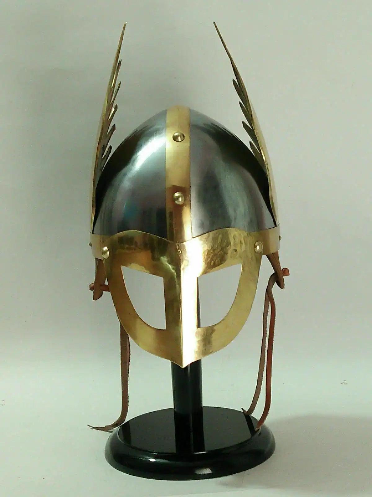 Norman King Winged Medieval Armor Helmet - collectiblegiftitems