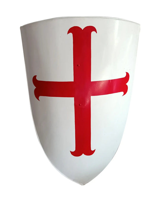 Escudo de armadura de la Cruz Roja del caballero templario medieval