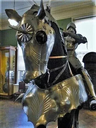 Medieval Horse Armor of 16th Century German Armor Suit Wearable Costume