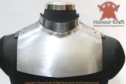Neck Gorget Steel Spine Protection Armour for hmb buhurt
