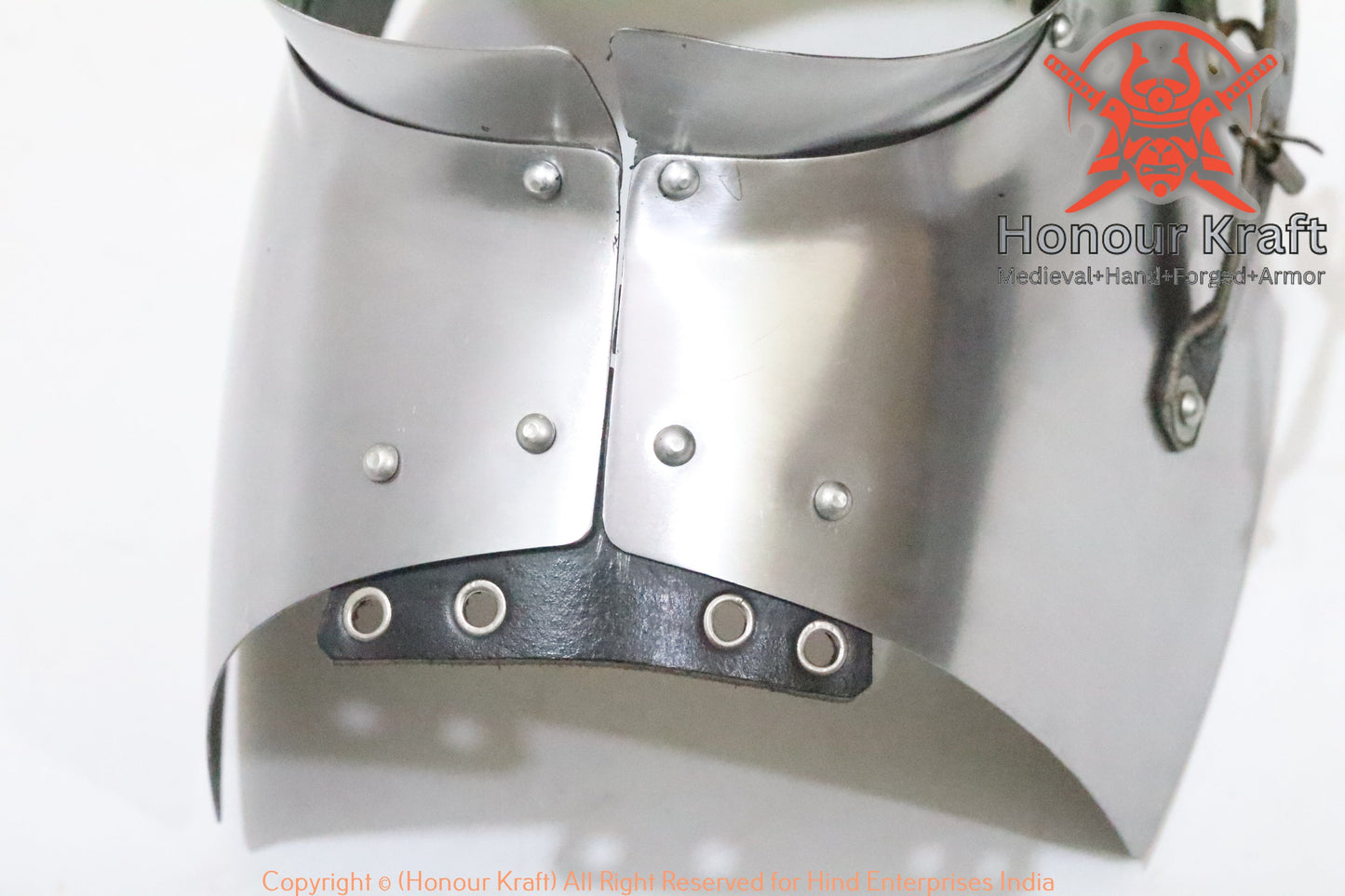 Armadura de protección de la columna vertebral de acero Gorget para el cuello para hmb buhurt
