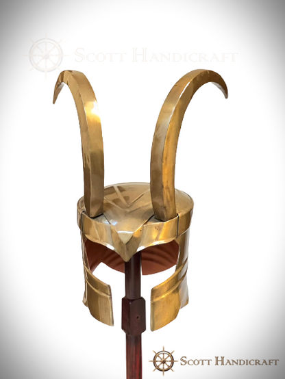 Loki-Helm – 18 Gauge-Stahl, Antik-Finish