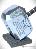 GOD OF THUNDER - INSCRIBED HAMMER - collectiblegiftitems