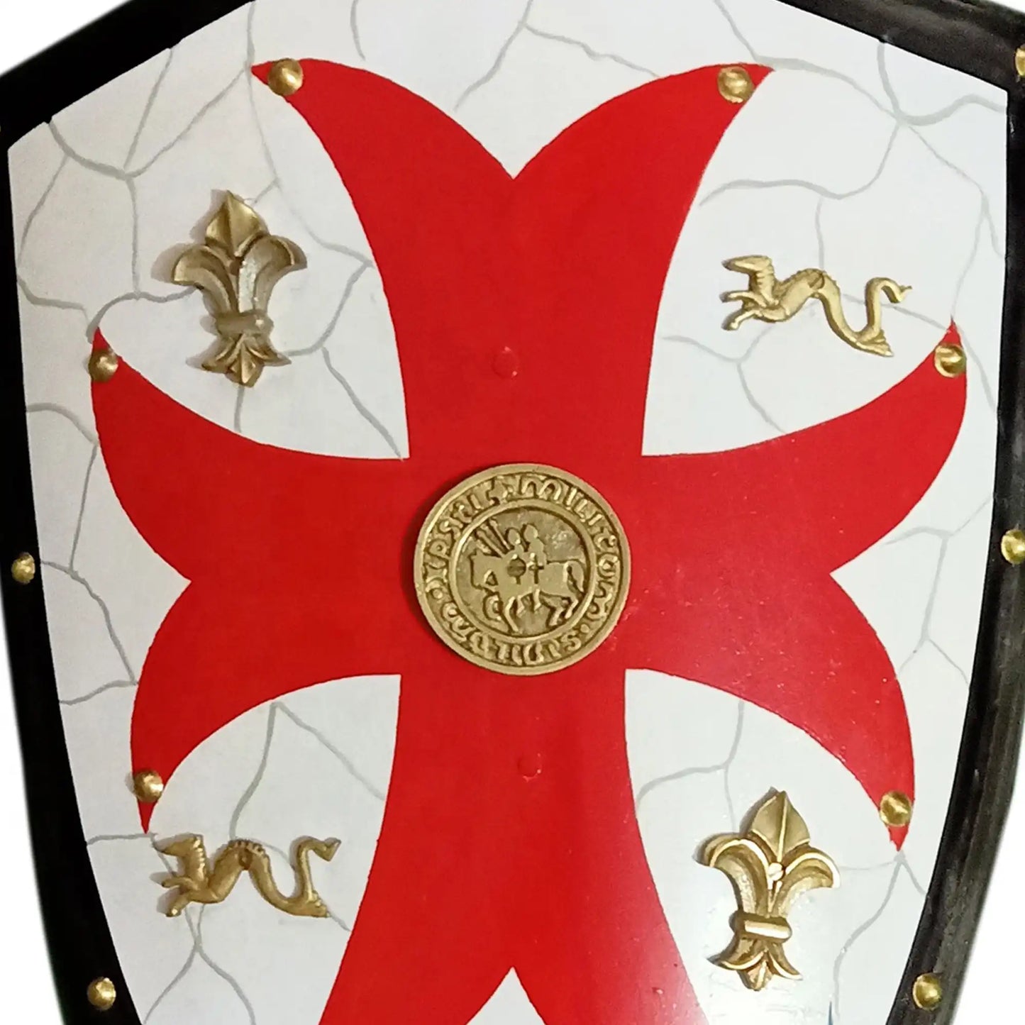 Tempelritter Königlicher Kreuzritterschild Rotes Kreuz Schweres Kavallerie-Kampfschild