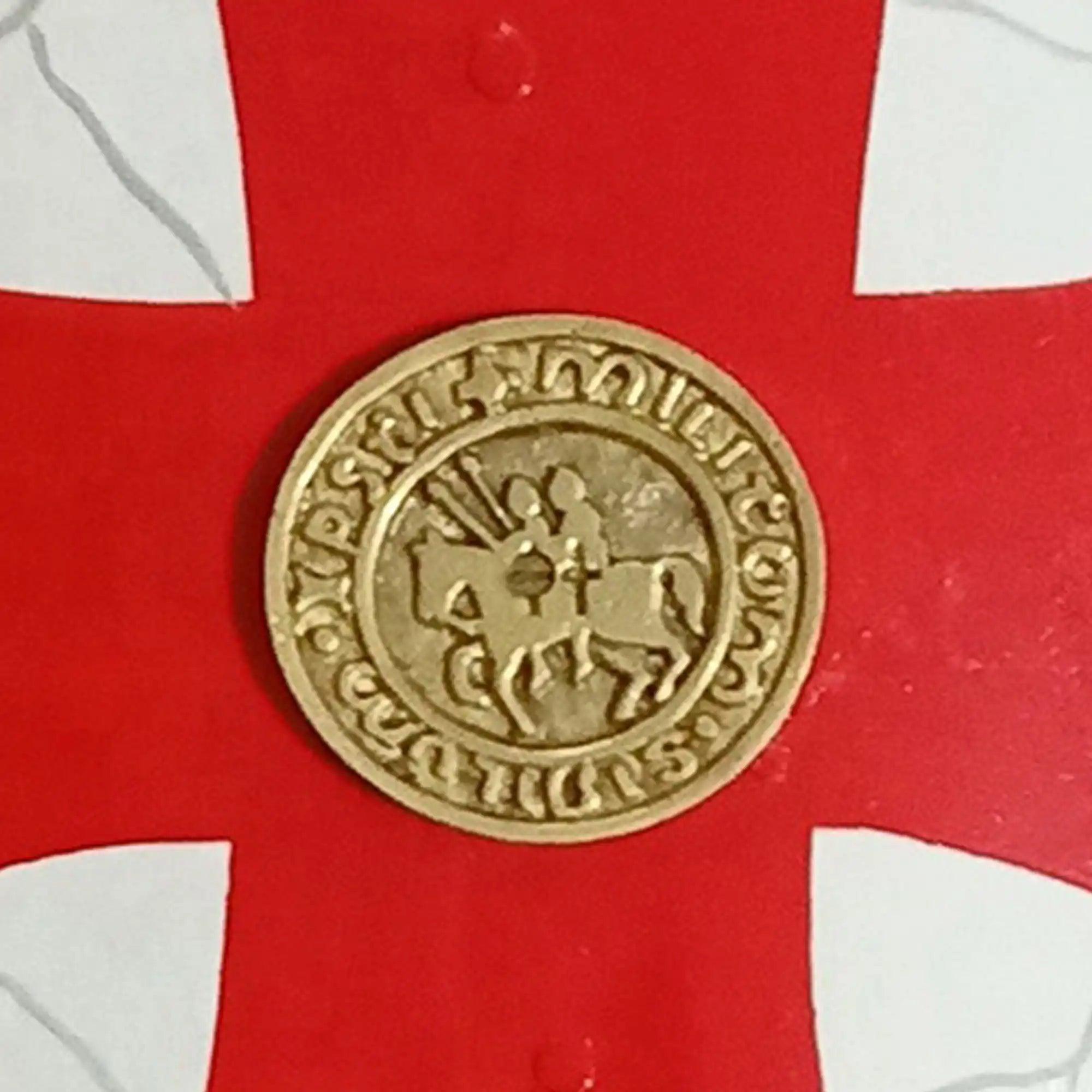 Templar Knight Royal Crusader Shield Red Cross Heavy Cavalry Combat Shield - collectiblegiftitems