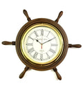 Nautical Wooden Ship Wheel Wall Clock ACP02 - collectiblegiftitems