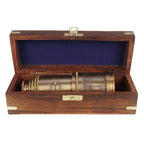 Antique Brass Victorian Telescope with Wooden Box BT05 - collectiblegiftitems