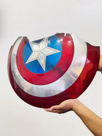 Handmade Steel Broken Superhero Captain America Shield – Round Battle Shield Prop
