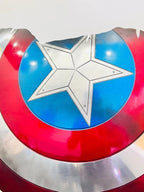 Handmade Steel Broken Superhero Captain America Shield – Round Battle Shield Prop