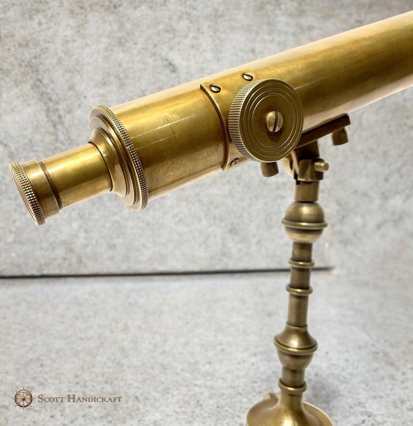 Tripod Telescope Brass Antique Finish - Handcrafted, Decorative - collectiblegiftitems