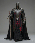 Full Body Barbuta Knight Armor – Medieval Templar Steel Suit for Cosplay & LARP