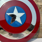 Handmade Stainless Steel Superhero Shield – Round Battle Shield Prop