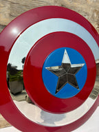 Handmade Stainless Steel Superhero Shield – Round Battle Shield Prop
