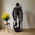 Jousting Black Knight Suit of Armor - 15th Century European Knight - collectiblegiftitems