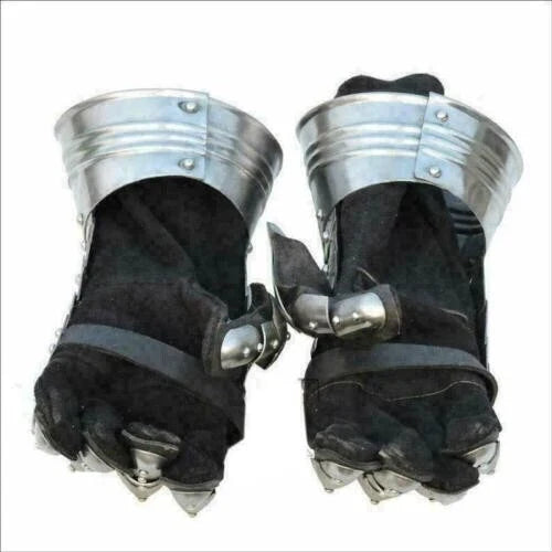 Medieval Steel Knight Gauntlets