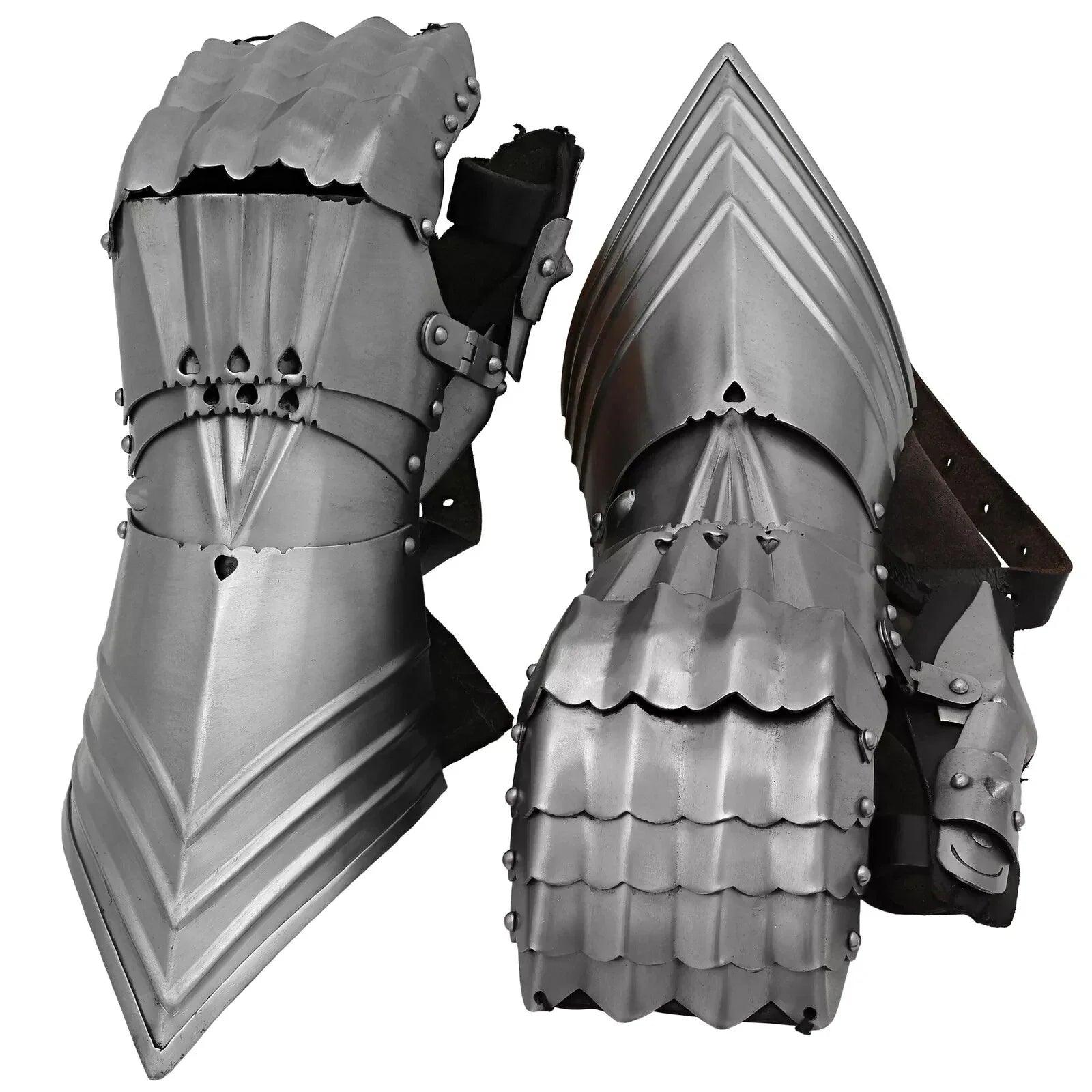 Medieval Gothic Armor Gauntlets Pair of Steel Arm Gloves for LARP & Cosplay Warriors