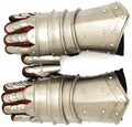 Medieval Gothic Knight Gauntlets Functional Metal Warrior Armor Gloves