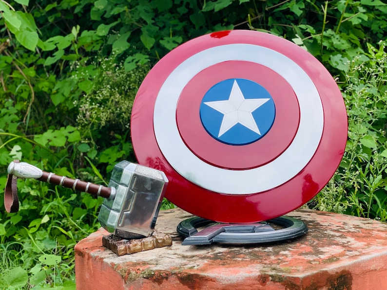 Captain America Shield and Thor Hammer, Stormbreaker Hammer Battle Marvel Shield Combo – Best Marvel Shield and Hammer
