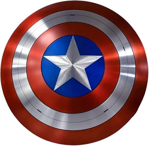 Premium Captain America Shield 22" Metal Replica for LARP & Cosplay