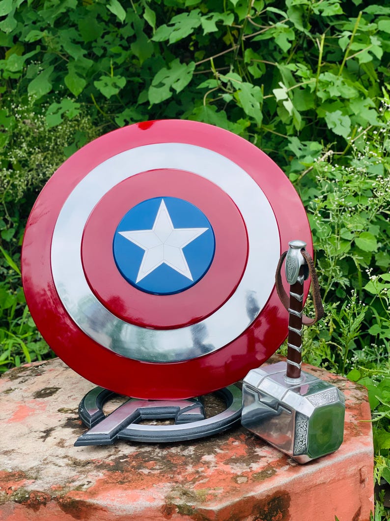 Captain America Shield and Thor Hammer, Stormbreaker Hammer Battle Marvel Shield Combo – Best Marvel Shield and Hammer