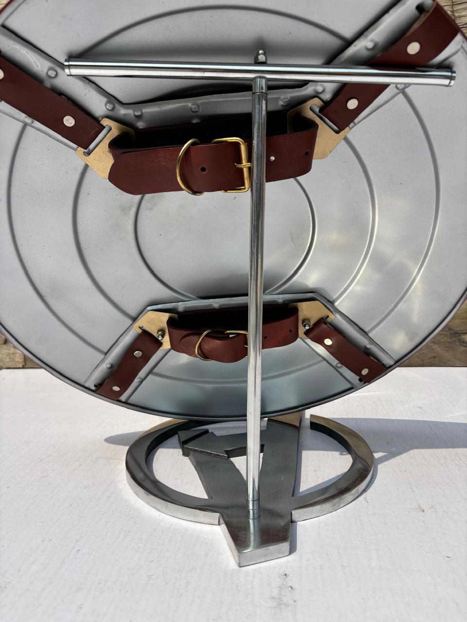 Handmade Stainless Steel Superhero Shield – Round Battle Shield Prop
