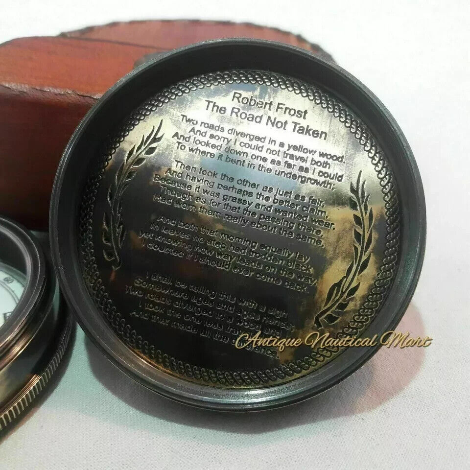 Maritime Vintage Brass Compass – Stanley London 1885