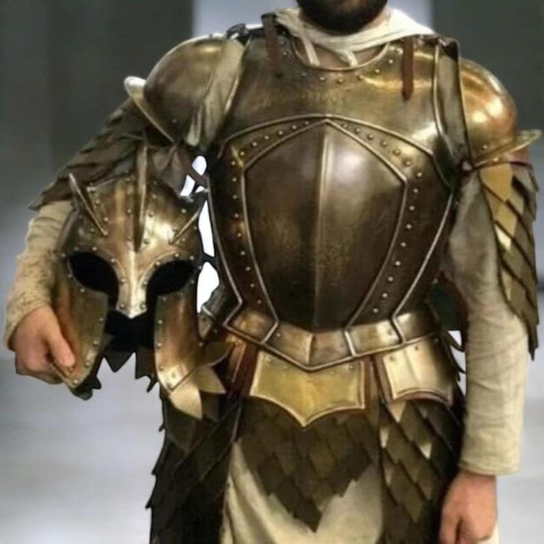 Handmade King's Guard Full Body Armor Game of thrones Medieval Knight Costume for LARP, Halloween Cosplay & Renaissance Reenactments