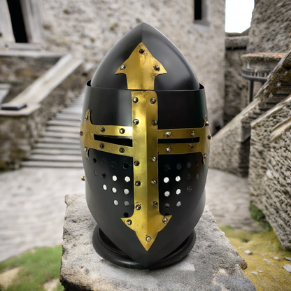 Casco cruzado - Gran casco medieval