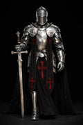 Full Body Barbuta Knight Armor Handcrafted Templar Steel Medieval Suit with Gothic Crusader Design | Cosplay, LARP Battles & Historical Costume Collectors