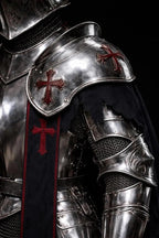 Full Body Barbuta Knight Armor Handcrafted Templar Steel Medieval Suit with Gothic Crusader Design | Cosplay, LARP Battles & Historical Costume Collectors
