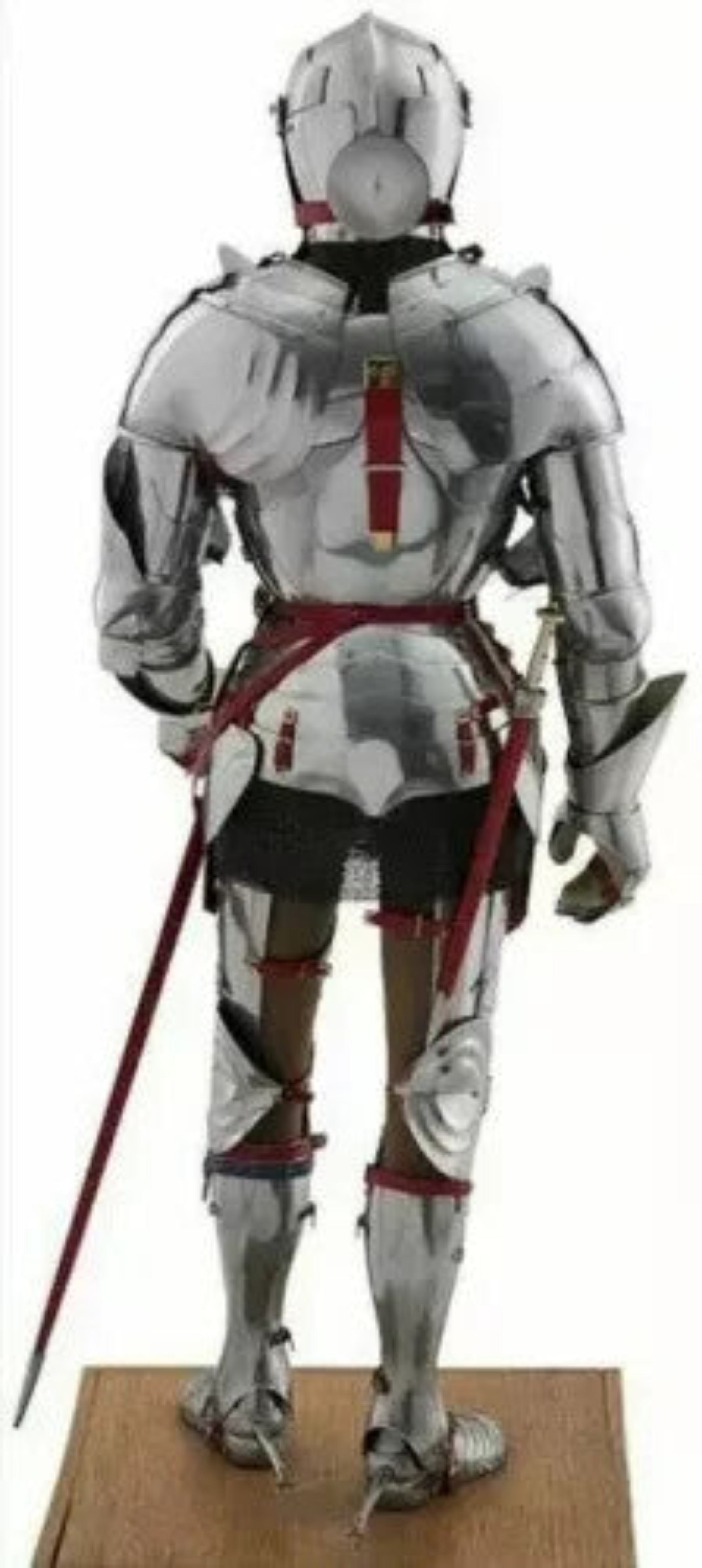 gothic crusader full armor suit back