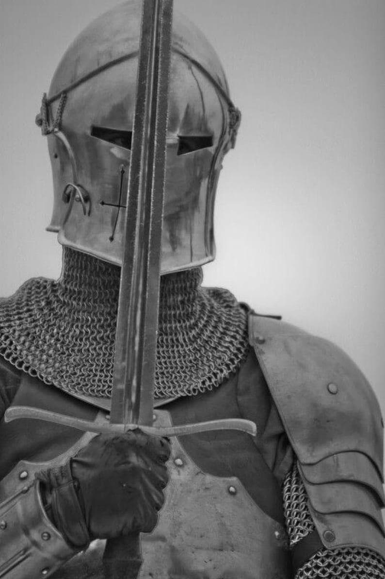 Barbuta Lady Armor Suit Medieval Knight Battle Armor for LARP & Cosplay | Ultimate Full Body Steel Protection