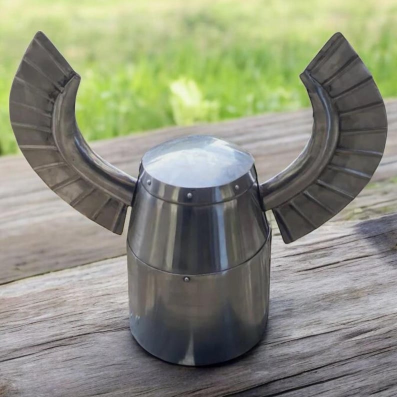 Medieval Crusader Knight Helmet Authentic Viking Warrior Steel Armor Helmet Replica for Medieval Cosplay, LARP, SCA & Collectors