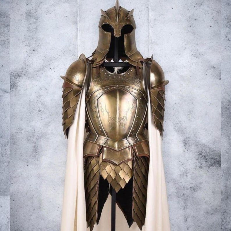 Handmade King's Guard Full Body Armor Game of thrones Medieval Knight Costume for LARP, Halloween Cosplay & Renaissance Reenactments