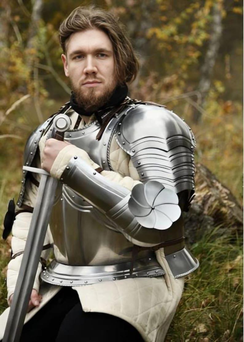 Handmade Steel Knight Armor Medieval Cuirass, Handcrafted Armor LARP Cosplay & Medieval Reenactment