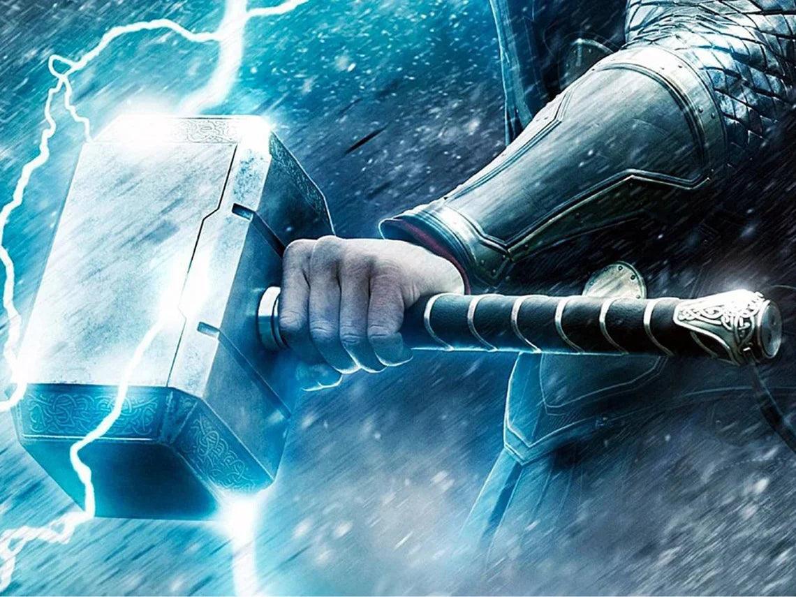 GOD OF THUNDER - INSCRIBED HAMMER - collectiblegiftitems