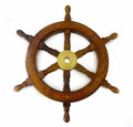 18'' Handmade Pirate Ship's Wheel Steering Brass - collectiblegiftitems